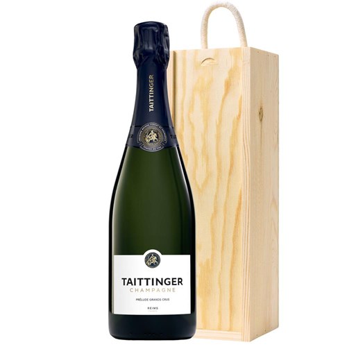 Taittinger Prelude Grands Crus 75cl In Pine Wooden Gift Box